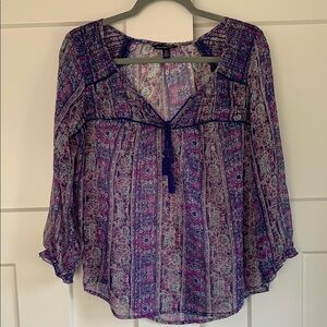 {American Eagle Outfitters} sheer blouse
